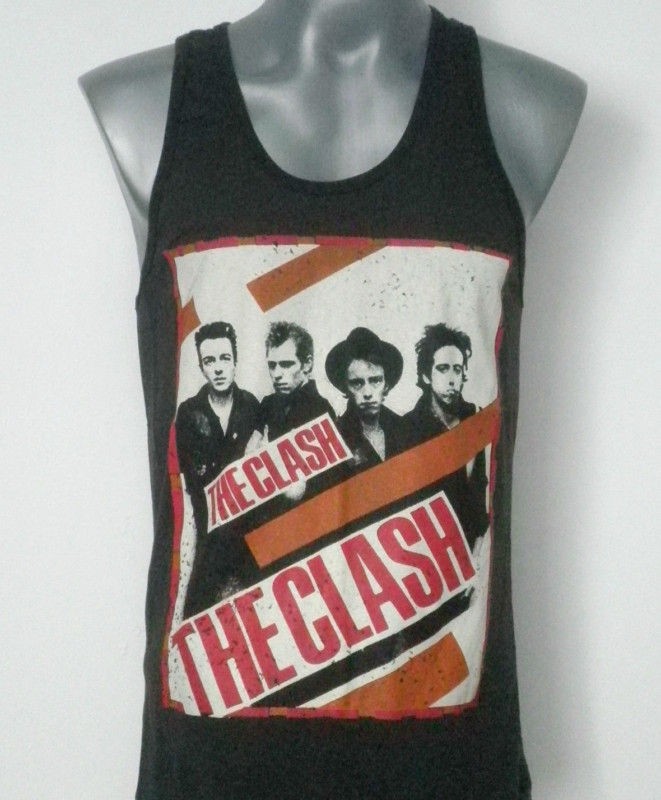 THE CLASH ROCK TANK TOP T SHIRT SIZE S M L