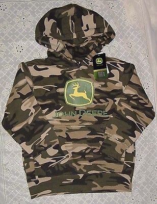 Hoodie*BOYS JOHN DEERE CAMO LOGO HOODED SWEATSHIRT*XS/​S/M/L/XL