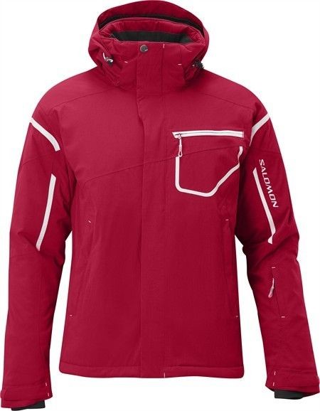 SALOMON MENS SUPERNOVA SKI JACKET MATADOR RED L LARGE 42 52