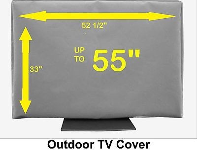 52 Outdoor TV Cover (Marine Grade w/ Soft Inner Liner)