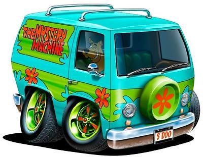   Mystery Machine Cartoon Art Wall Graphic Vinyl Decal Home Decor Fat