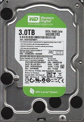   Digital 3TB WD30EZRS 55J99​B0, DCM HARCHV2AAB, SATA 3.5 Hard Drive