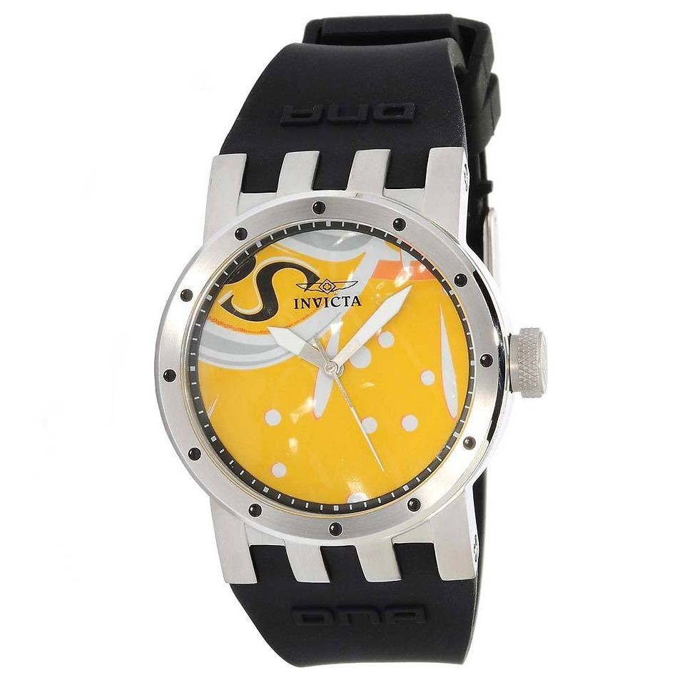 Invicta 10444 Womens DNA Recycled Art Soda Can Design Yellow Dial 