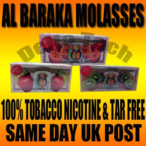 HOOKAH SHISHA   10 x 50 GRAMS AL BARAKA FLAVOUR FOR HOOKAH MOLASSES