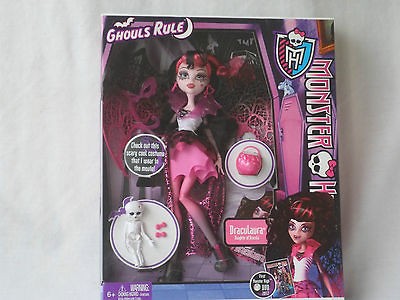 Monster High Ghouls Rule DRACULAURA Costume Doll 2012 DVD Series   New