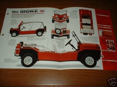 1965 MINI MOKE ORIGINAL IMP BROCHURE SPECS INFO 65 64 66 67 68 BMC 