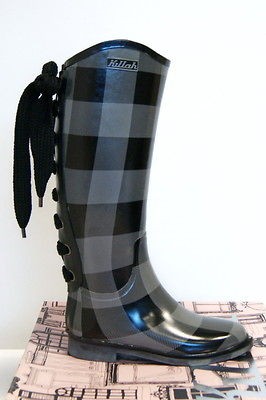 killah checked lace back welligton boots yuri more sizes location