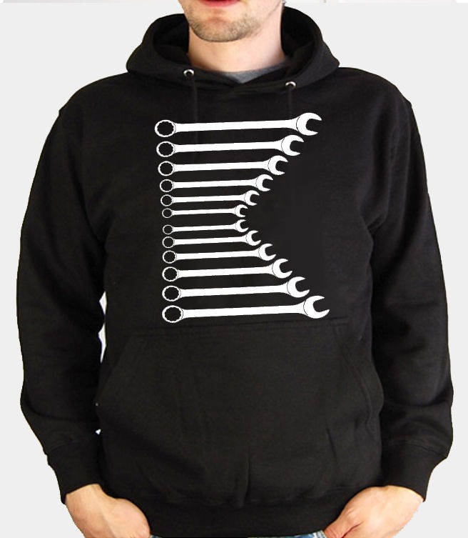 SPANNERS SNAP ON HOODIE UNISEX ALL SIZES COLOURS AVAILABLE