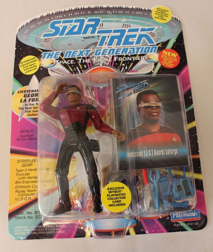   Trek Next Generation Lt. Geordi La Forge Action Figure with Extras MIB