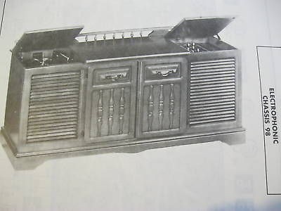 ELECTROPHONIC 98 PHONOGRAPH RADIO RECEIVER PHOTOFACT