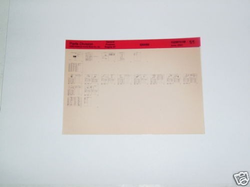 HONDA H1011/K1/H/HK1​/R/RK1 RIDING MOWER MICROFICHE