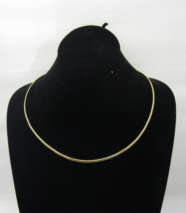 New In Fashion Essential 20 Gold Tone 4mm Omega Chain Choker Collar 