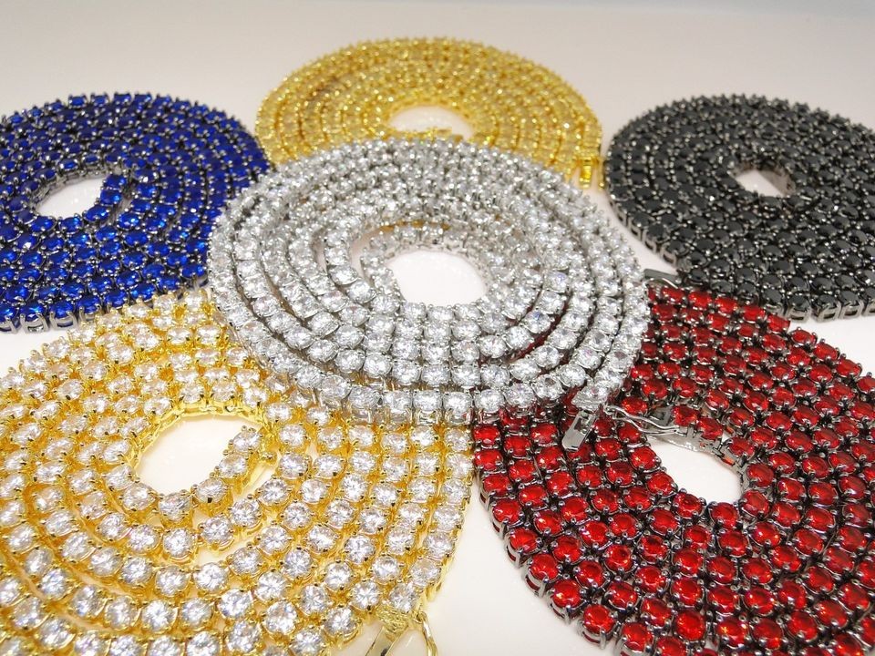 Jewelry & Watches  Mens Jewelry  Chains, Necklaces  CZ, Simulated 