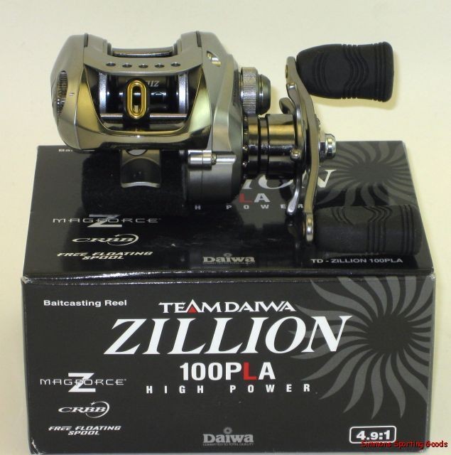 DAIWA ZILLION TDZLN100PLA 4.91 POWER CRANKIN LEFT HAND BAITCAST REEL