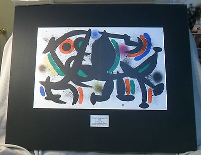   Original Lithograph VIII by Joan Miro 1972 Mourlot Paris in Color