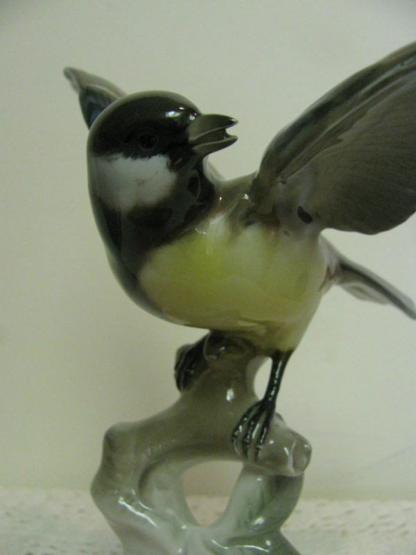 VERY RARE VINTAGE ROSENTHAL TITMOUSE BIRD MADE IN GERMANY