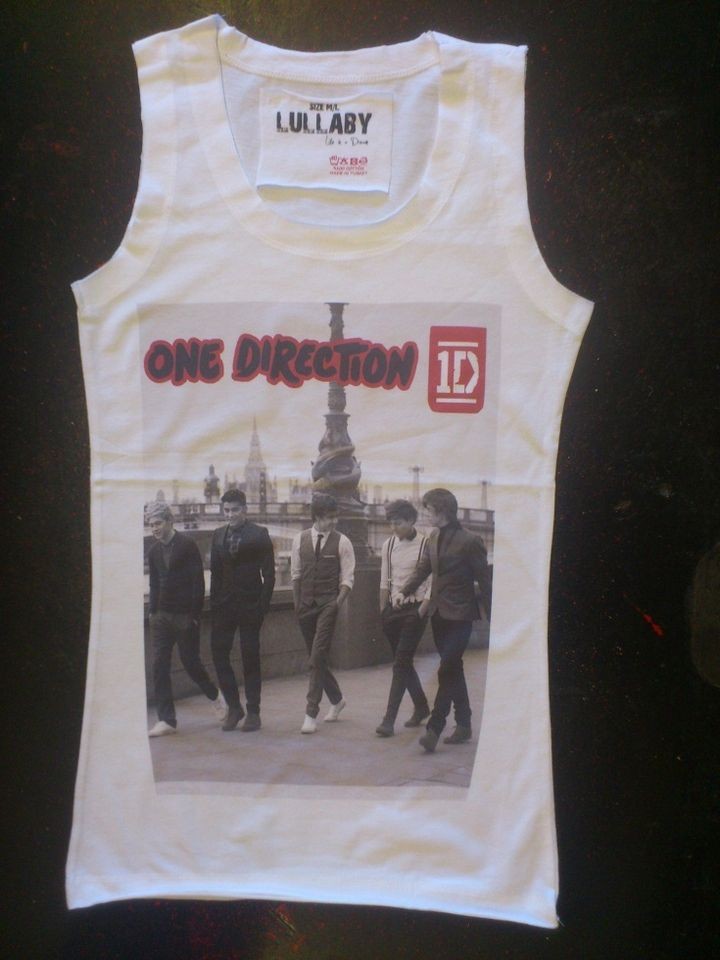   1D THE X FACTOR HARRY STYLES ZAYN MALIK LIAM PAYNE VEST TOP TSHIRT