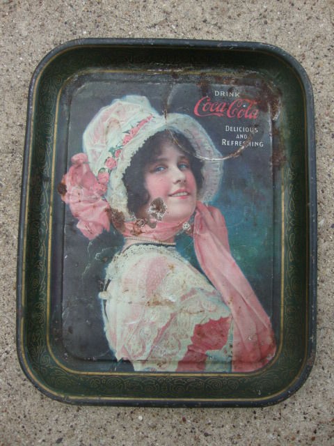 rare old vintage coca cola tray  150