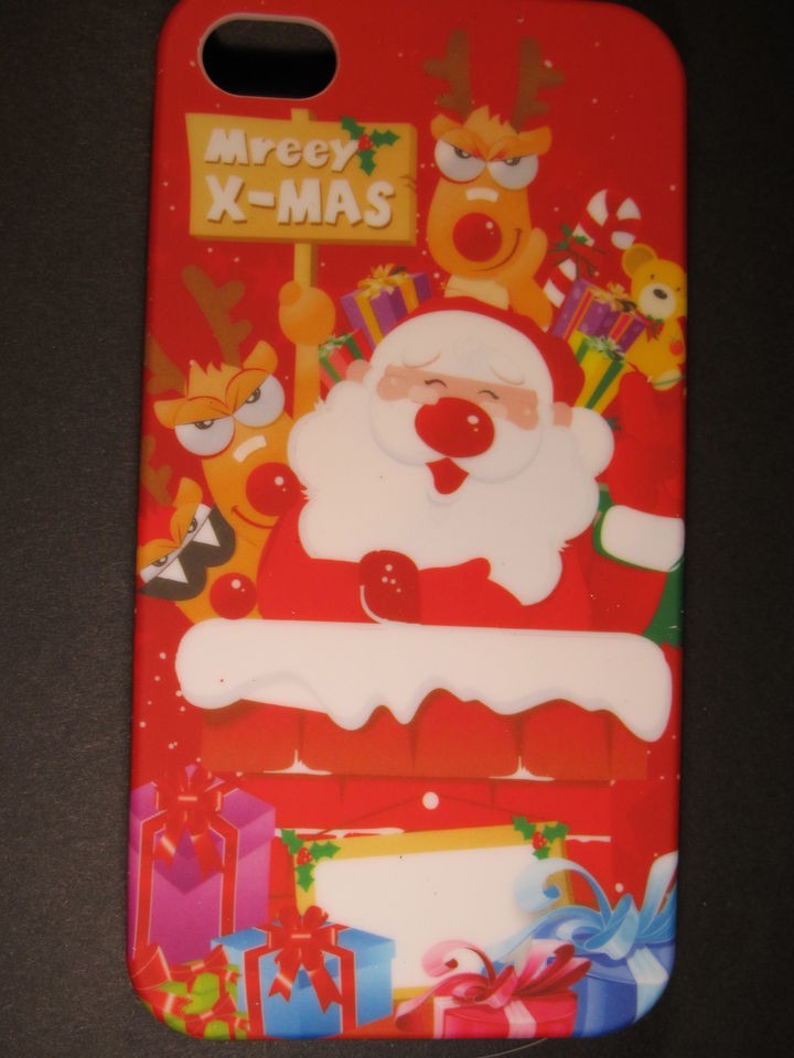 iPHONE 4 4G 4S SANTA CHRISTMAS CASE GET IT IN DAYS NOT WEEKS+QL1  C 