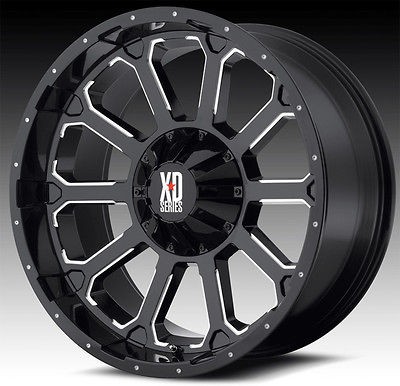 18 X 9 KMC XD806 BOMB RIMS W/ 35X12.50X18 TOYO OPEN COUNTRY MT TIRES 