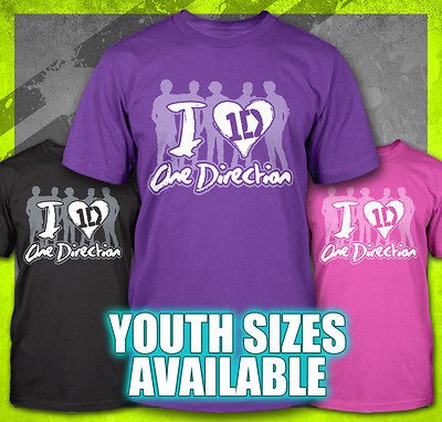   LOVE ONE DIRECTION ADULT MUSIC KIDS Louis Liam Zayn T SHIRT TEE