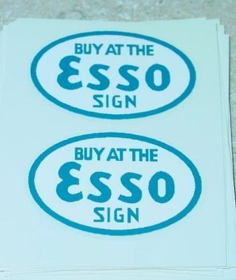 metalcraft esso gasoline stake truck sticker set mc 021 returns