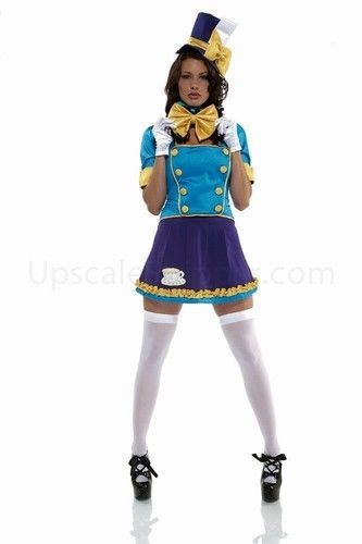 mad hatter sexy tea party costume womens costumes l xl