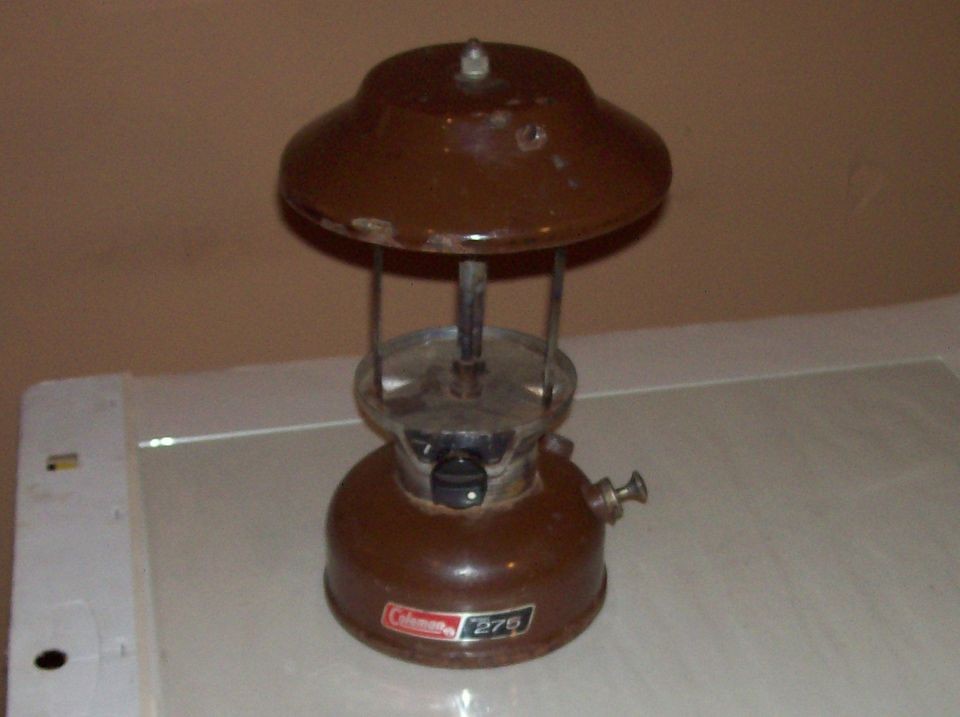   MODEL 275 COLEMAN BROWN LANTERN LAMP LIGHT CAMPING FISHING HUNTING