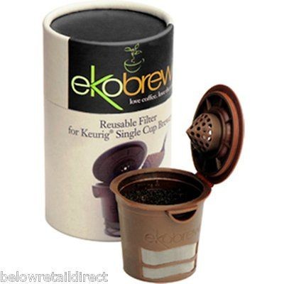   REUSABLE K CUP COFFEE MAKER FILTER FOR KEURIG BREWER=NO TRASH