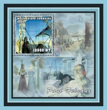 mozambique delvaux art mint stamp s s mnh 13a 097