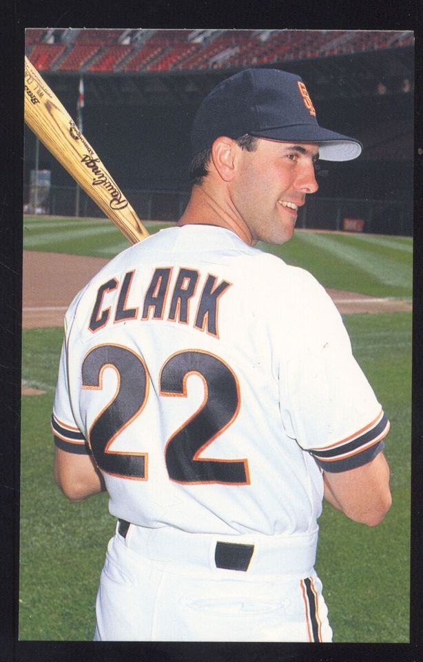 SAN FRANCISCO GIANTS BASEBALL MLB PLAYER WILL CLARK BARRY COLLA 