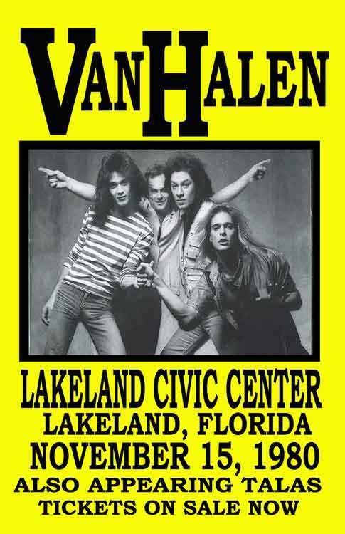 van halen replica 1980 concert poster  9