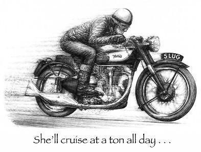 norton international classic nick ward motorcycle print from united 