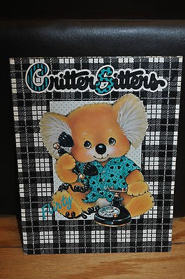 Vintage Morgan Critter Sitters Koala Phone Portfolio Folder Stationary 