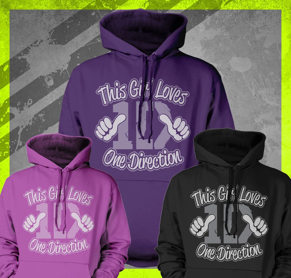   ONE DIRECTION GIRL 1D TEE YOUTH TEEN LIAM HARRY NIALL ZAYNE HOODIE