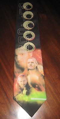 Star Wars Neck Tie Master Qui Gon Ralph Marlin Green Orange Black New