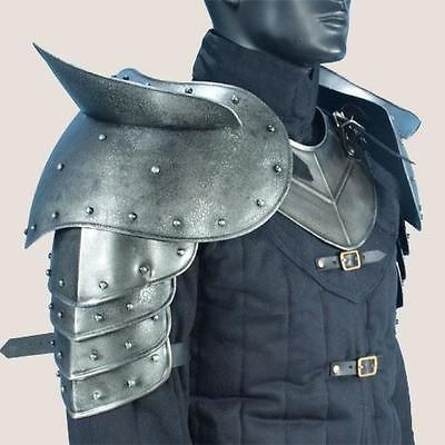 MEDIEVAL GOTHIC FANTASY Steel Shoulder Guard DARK WARRIOR PAULDRON 