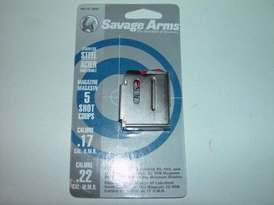 Savage & Lakefield 22 MAGNUM & 17 HMR rifle magazine clip 93 502 503 