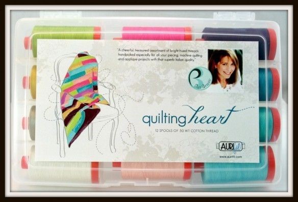 Aurifil Cotton Mako 50wt Thread Quiltin​g Heart by Pat Bravo