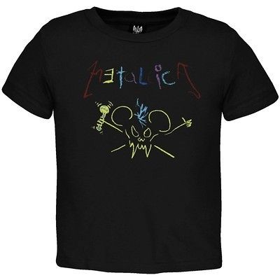 metallica crayon toddler t shirt music band tee shirt