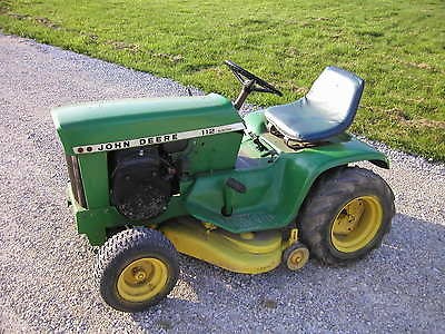   112 riding lawn tractor mower variable speed electric lift runs good