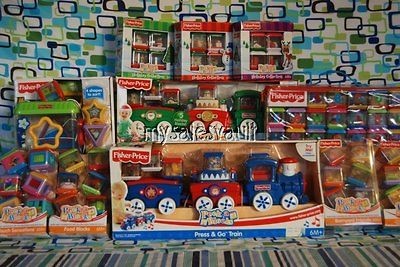 Fisher Price Peek A Blocks Roll A Rounds Alphabet Barnyard Christmas 