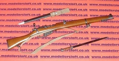   DREAMS 1/6 WW I BRITISH TOMMY ALBERT BROWN Lee Enfield Rifle Bayonet