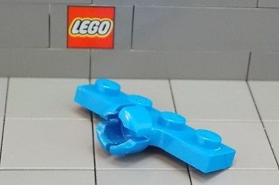 LEGO Plate 1 x 4 with Towball Socket (#3183b) Blue x 2*