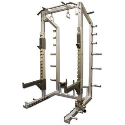 brand new legend pro series half cage squat rack time