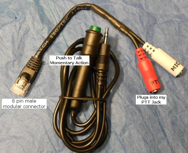 W2ENY Headset Adapter and PTT   Icom F 121 F 221 F 310 F 320 F 410 F 