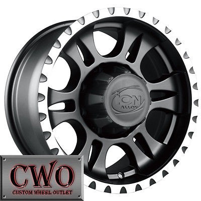   Black ION 195 Wheels Rims 6x135 6 Lug Ford F 150 Navigator Expedition