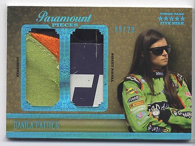 Danica Patrick 2010 Five Star Press Pass Patch Sheetmetal /20 RC 