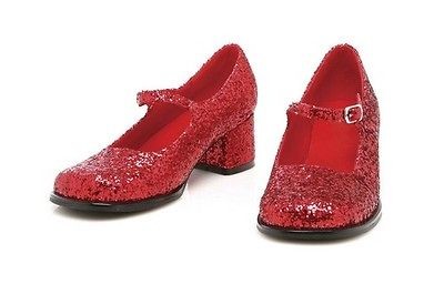 RED GLITTER DOROTHY ALICE IN WONDERLAND COSTUME JAZZ DANCE MARYJANE 