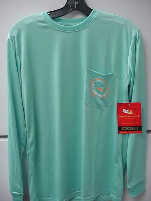   MARSH FIELDTECH PERFORMANCE LONG SLEEVE GREEN SHIRT SIZE 2XLARGE